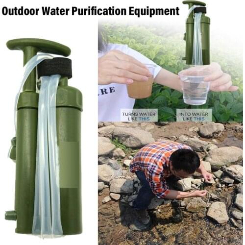 Outdoor Hiking Water Filter 0.1 Micron 2000L Ceramic Membrane Water Purifier Field Camping Portable Emergency Survival Equipment