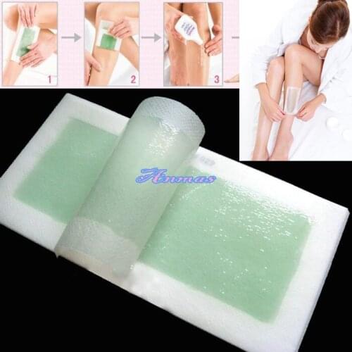 US Seller 10pcs Double Side Cold Wax Hair Removal Strips for Leg Body Facial