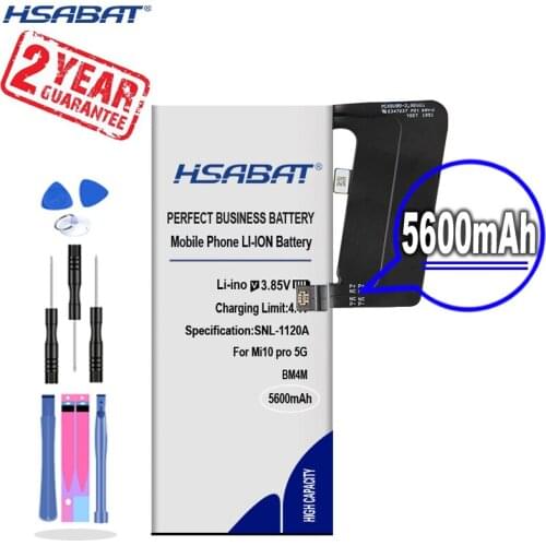 New Arrival [ HSABAT ] 5000mAh-5200mAh BM4N BM4M Replacement Battery for Xiaomi 10 Mi10 pro M10 Mi10pro