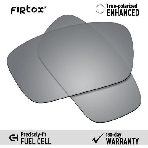 Firtox True UV400 Polarized Lenses Replacement for-Oakley Fuel cell OO9096 Sunglasses (Compatiable Lens Only) - Silver-Polarized