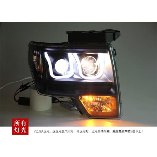 Car Styling Headlight For Ford F150 Headlights 2009-2014 Raptor Head Lamp LED DRL+HighBeam+LowBeam+Turn Signal Light