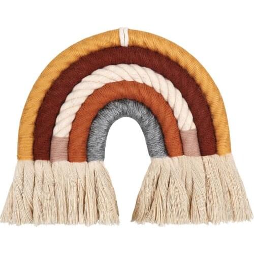 Woven Rainbow Tapestry Wall Hanging Nordic Living Room Bedroom Wall Decoration