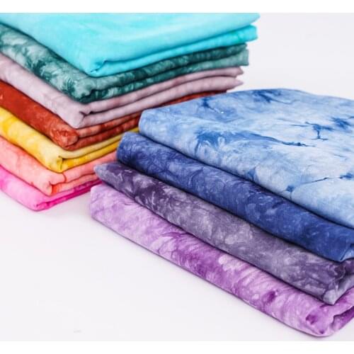 Woven Tie-Dye Viscose Poplin Fabric By The Meters For Sewing Dress Or Muslim Headscarf Fabric Wholesale 50*140 Cm/Piece TJ0200