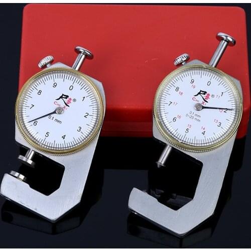 1Pcs 0-10mm Leather Paper thickness Metal dial thickness gauge leather paper thickness meter tester LeatherCraft tool