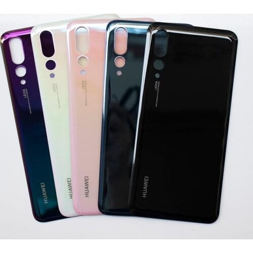 50pcs/lot p20pro Back glass Cover For Huawei P20 Pro ,Back Door Replacement Hard Glass Battery Case, Rear Housing Cover+Adhesive