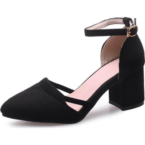 Big Size ladies high heels women shoes woman pumps A lady with pointed head and shallow mouthpiece