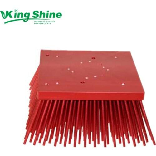 125mm Pin fin splayed high bay style pre-drilled heatsink for cree cxb3590 led grow light