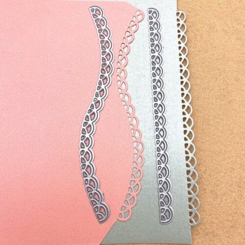 2pcs lace Metal Cutting Dies 2021 New Diy Die Molds Scrapbooking Paper Making Die Cuts Crafts
