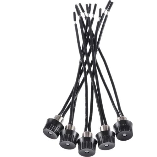 5pcs/set ZE-105M Rotary Stye On/Off Black Rotary On Off Switches Canopy Switches 3/1 amps at 125/250 4" Wire