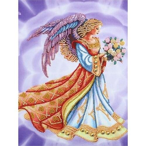 DIY Diamond Painting Angel Character 5D Handmade Cross Stitch Paste Diamond Mosaic Pattern Decorative Painting