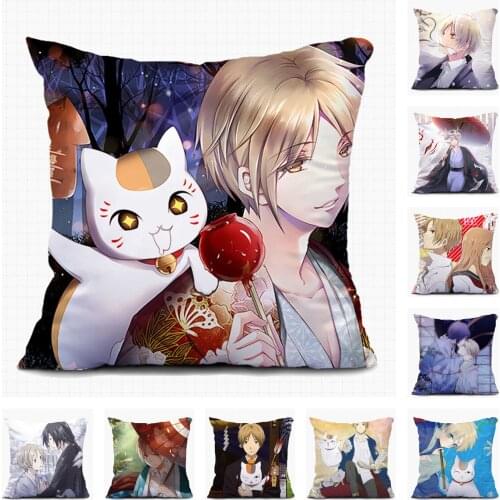 Anime Natsumes Book of Friends Home Textile Houseware Christma Pillow Case Custom Decorative Cushion Covers Sofa Pillowcase A07