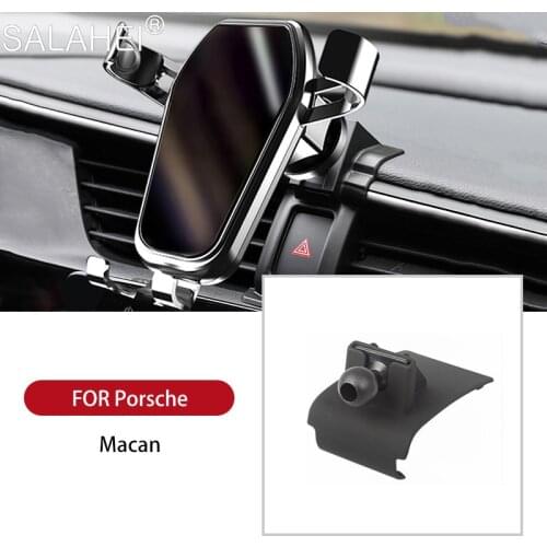 Car Mobile Phone Holder Air Vent Stand Clip Mount For Smartphone For Porsche Macan 2019 2018 2020 Auto Accessories Interior