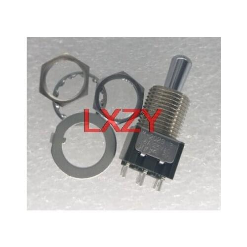 Free Shipping 2Pcs/Lot M2029bb1w01 M-2029L/B on-off-(on) Damt Button Switch