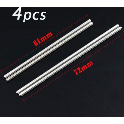 Free Shipping 4PCS High Strength Manganese Steel Hexagonal Shaft For Tamiya Mini 4WD Car Model 61/72mm Spare Parts