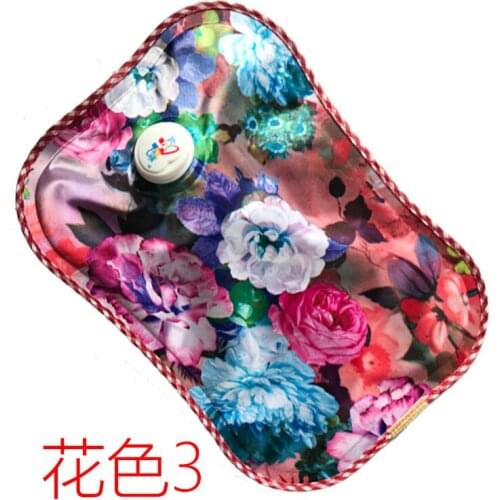 Free shipping Flower pattern Charging Electric hot water bag large pillow hot water bag not filling water