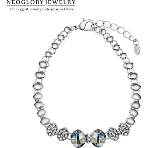 Neoglory Austria Bangles Bracelets Rhinestones Crystal Brand Only 2020New for Women Gift For QC2