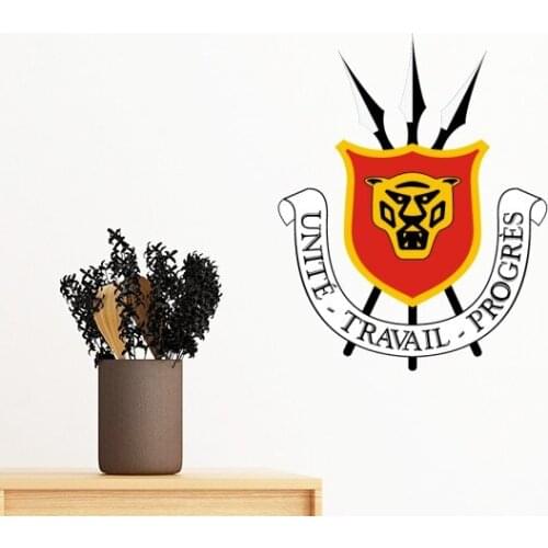 Bujumbura Burundi National Emblem Removable Wall Sticker Art Decals Mural DIY Wallpaper for Room Decal
