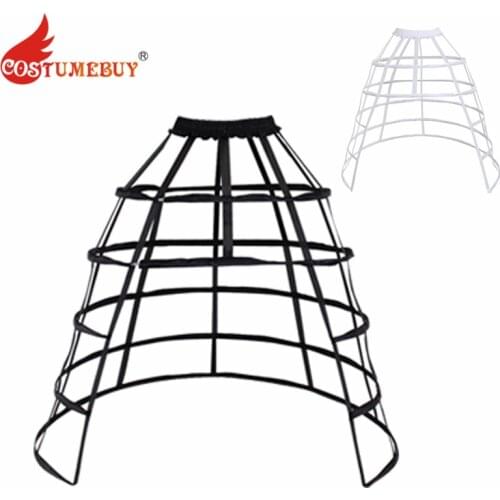 CostumeBuy Hollow Ruffled Bird Cage Fishbone Support Petticoat Girls Skirt Cosplay Violence Lolita Dress Underskirt
