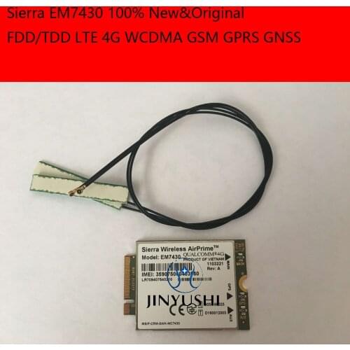 EM7430 +2PCS LTE 30cm NGFF M.2 IPX4 antenna FDD/TDD LTE 4G WCDMA GSM GPRS GNSS 100% New&Original Sierra EM7430