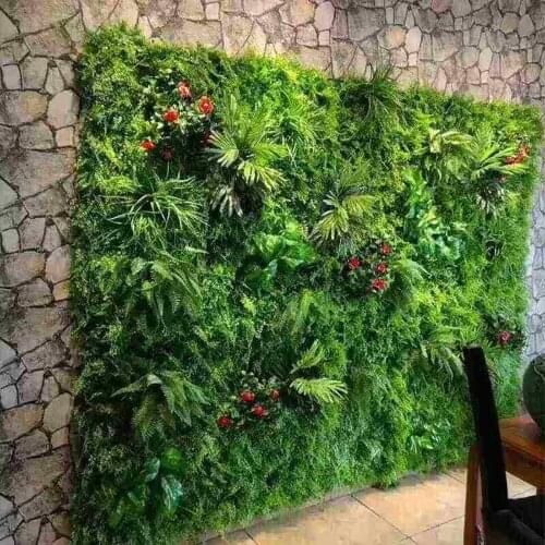 Artificial Plant Lawn DIY Background Wall Simulation Grass Leaf Wedding Home Decoration Green Wholesale Carpet Turf Office Decor