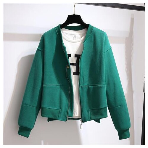 Harajuku Korean Version Loose Thin Long-sleeved Hooded Sun Protection Coat Solid Color Retro Pocket Student Girl Cardigan Top