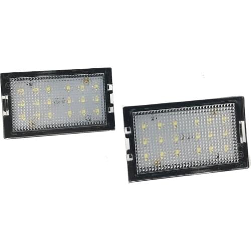 2Pcs Error Free 18SMD LED number license plate light bulb for Land Rover discovery 3/4 Freelander 2 Rang Rover Sport car-styling