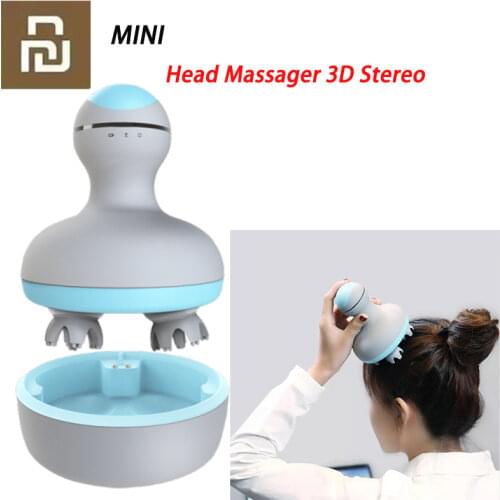 Xiaomi MINI Head Massager 3D Stereo Massage Wet And Dry 6 Kinds Massage Manual Massage Instrument Smart Home