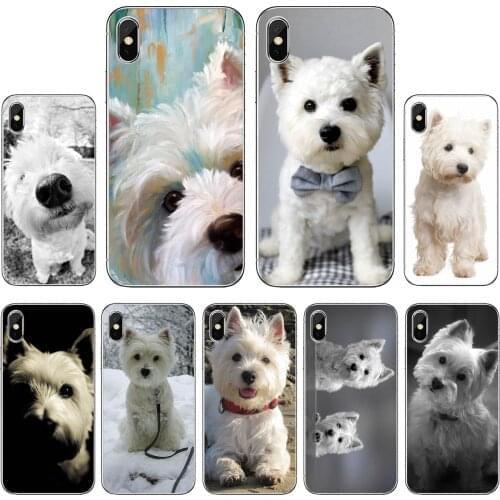 For Samsung Galaxy Note 3 4 5 8 9 S3 S4 S5 Mini S6 S7 Edge S8 S9 S10 Plus I-Love-My-Westie-dog-puppies-Pug-Print Soft Cover Bag