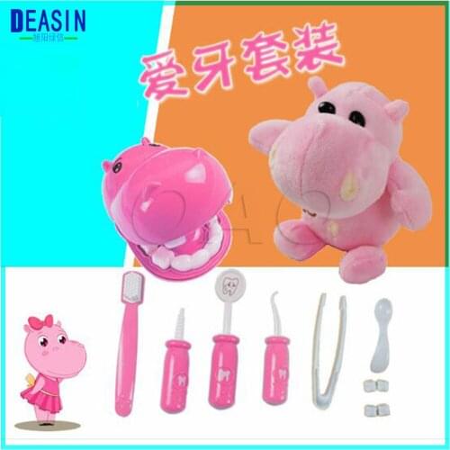 Childrens early education toys set for childrens creativity 3 set dental doctor Brush teeth toys Dentist clinic gift
