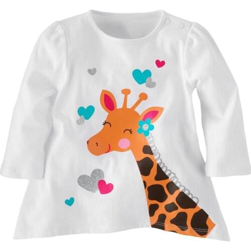 1-5Y 100% Cotton Baby Clothes Boys Girls T-shirt Boy Girl T-shirts Children Long Sleeve Pullover Spring Autumn Kids Tees Tops
