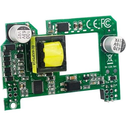 POE Hat for Raspberry Pi 4B Power Over Ethernet 5V2A Active PCB Board Deliver Power POE Module for Raspberry Pi 4 Model B/3B