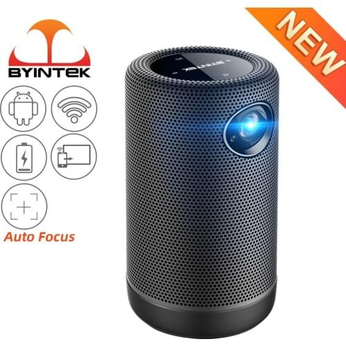 BYINTEK P30 Portable Auto Focus Smart Android WIFI Full HD 1080p TV Video LED DLP Mini Projector for 4K Cinema Smartphone
