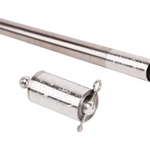 Silver Appearing Cane Metal Steel Professional Trick Prop Stretchable Extendable Stick Stress Relieve High Elasticity Magic Toy