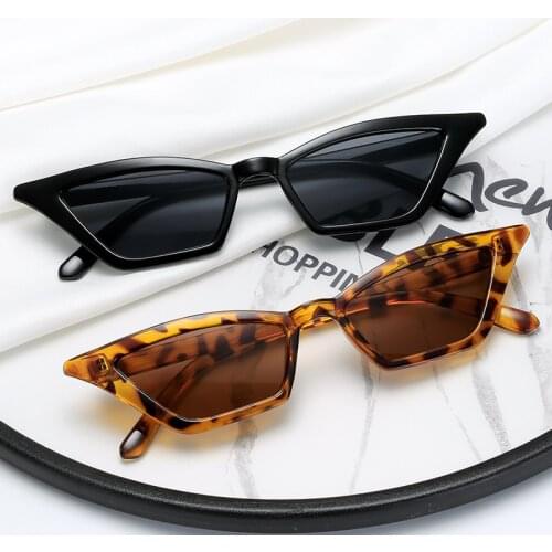 2021 Brand Designer Sexy Cat Eye Sunglasses Women Retro Sun Glasses Plastic Frame Female Red Black Lenes Shade Oculos de sol