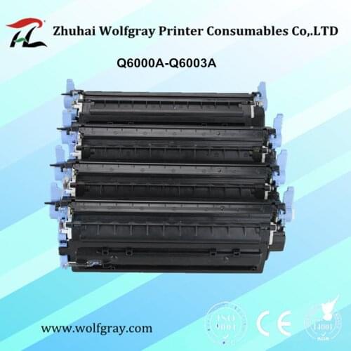 Compatible toner cartridge Q6000A Q6001A Q6002A Q6003A for HP 124A Color Laserjet 1600 2600n 2605 2605dn 2605dtn CM1015 CM1017