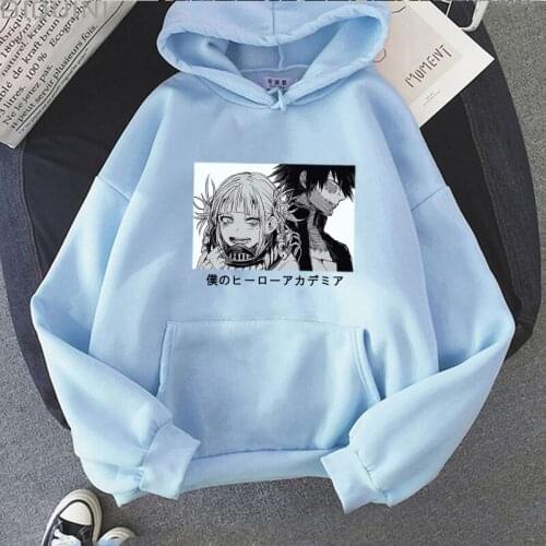 Manga Cartoon My Hero Academia Hoodies Sweatshirts Men Women Pullovers Unisex Tracksuits Harajuku Casual Regular Clothing