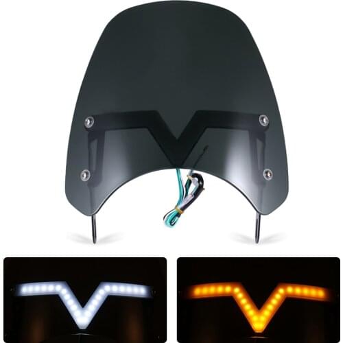 Motorcycle Universal windshield Clamp-On Variable Windscreen Spoiler Extension For R 1200GS F800GS For Tmax For BMW For Yamaha