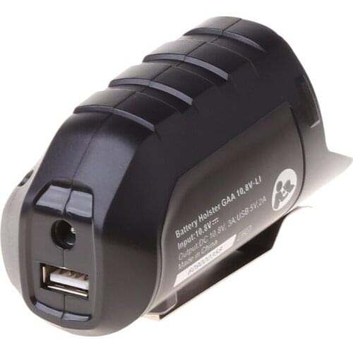 USB Adapter Charger Holster Replacement For BOSCH Professional Li-ion Battery 10.8V/12V BHB120 AC/DC Adapters Power Supplies