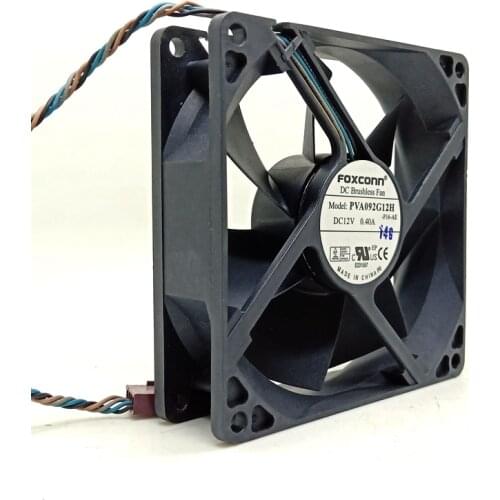 New For FOXCONN 9cm 9225 92x92x25mm DC 12V 0.4A 4 pin PWM fan air volume PVA092G12H for Dell For HP cooling fan