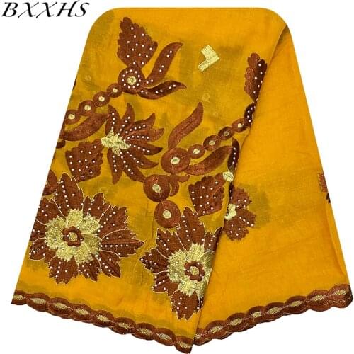 High Quality African Women Fashion Cotton Scarf Islamic Hijab Embroider Scarf Heavy Cotton Big Shawl Head Wrap for Women CL188