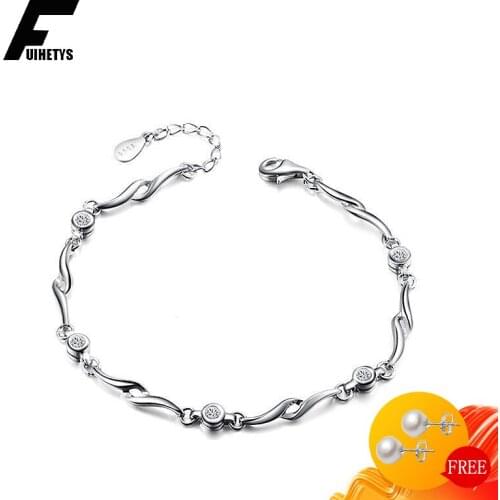 BaliJelry Bracelet 925 Silver Jewelry with AAA Zircon Gemstone Accessories for Women Wedding Engagement Bracelets Dropshipping
