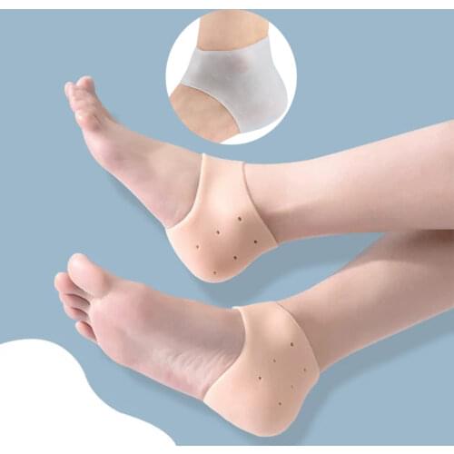 1pair Foot Skin Care Protectors Protective Spur Pads for Relief Plantar Fasciitis Reduce Pressure Silicone Heel Protector