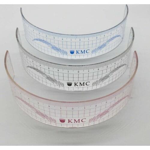 10Pcs Permanent Makeup Stencils Plastic Eyebrow Ruler KMC Tattoo Cosmetic Shaping Tool For The Beginers