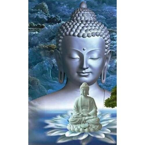 5d Diy Full Square Round Diamond Painting Buddha Statue Cross Stitch Diamant Embroidery Daimond Mosaic Home DecorationZP-3812
