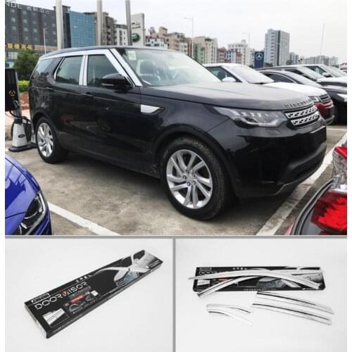 ABS Chrome Window Visor Vent Shades Sun Rain Guard accessories for Land Rover Velar Discovery Sport evoque LR4 LR5 car styling