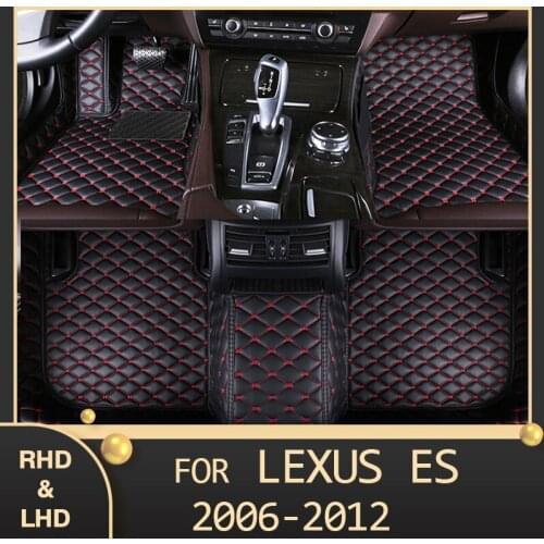 MIDOON Car floor mats for LEXUS ES series 240 350 2006 2007 2008 2009 2010 2011 2012 Custom auto foot Pads automobile carpet cov