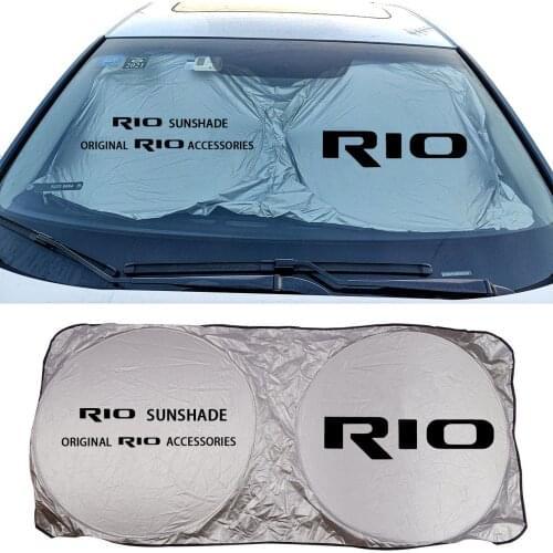 Car Sun Shade Protector Auto Front Window Sunshade Covers For Kia Rio 3 4 K2 K3 X-Line UV Rays Sun Visor Protector Accessories