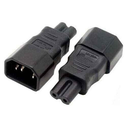 Free shipping AC adapter convert IEC C13 to C7 power adapter C14/C7 IEC C8 to C14 plug adapter IEC Female to Male #WPT605