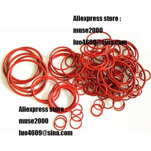 CS 1.8mm ID8.5 8.75 9 9.5 10 10.6 11.2 11.8 12.5 13.2 14 silicone rubber O ring Red VMQ faucet gasket seal High temperature