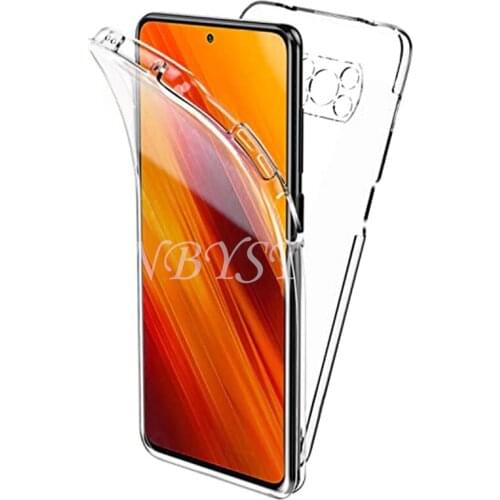POCO X3 F3 M3 F2 360 Double Clear PC+TPU Case for Xiaomi POCO M3 X3 F2 Pro 360 Full Shockproof Cover For Xiaomi POCO F3 X3 NFC
